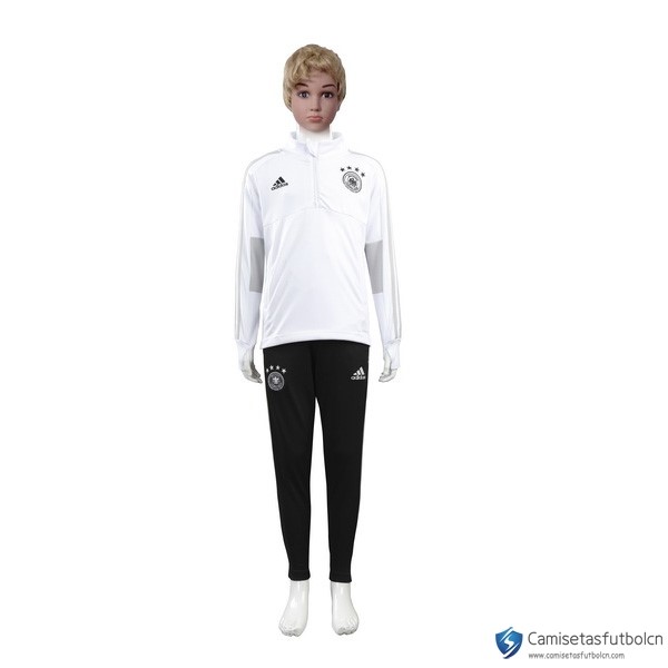 Chandal Alemania Niño 2018 Blanco Negro